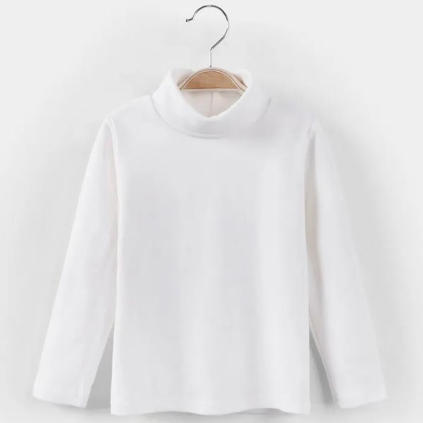 white_Cotton_Pull_Neck Shirts