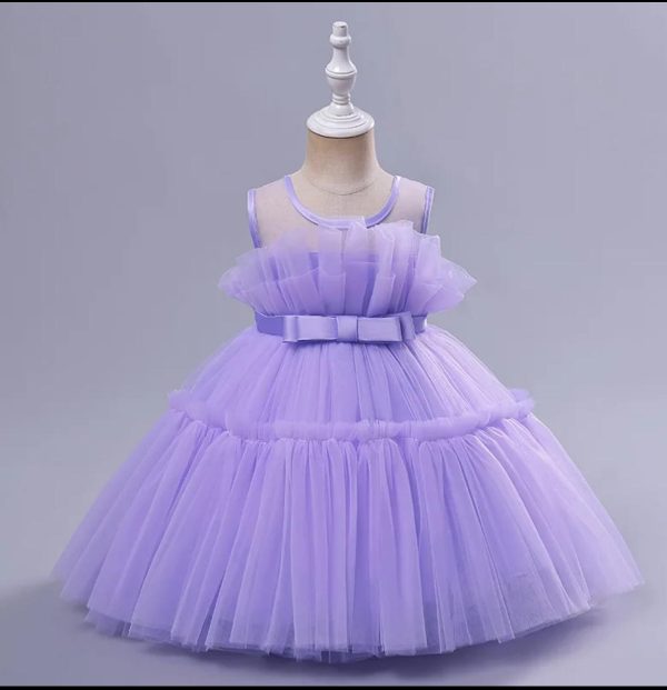 Skater laced dress_purple