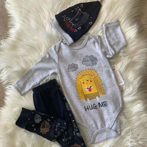 Adorable 3-Piece Baby Set: Comfort and Style for Your Little One