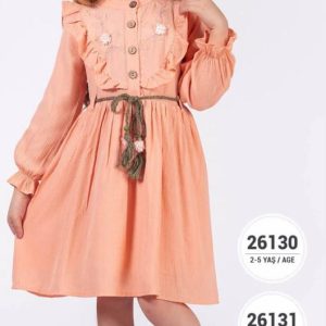 Chinese Colar Dress(Mini Gold) Orange