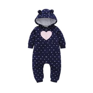 Cozy Comfort: Snuggle Up in Our Plush Black Fleece Rompers