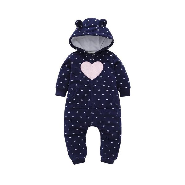 Cozy Comfort: Snuggle Up in Our Plush Black Fleece Rompers