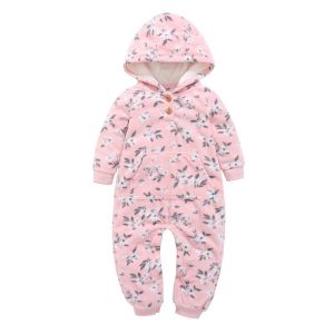 Cozy and Cute: Snuggle Up in Our Pink Fleece Rompers