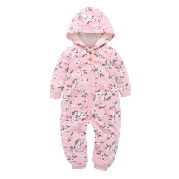 Cozy and Cute: Snuggle Up in Our Pink Fleece Rompers