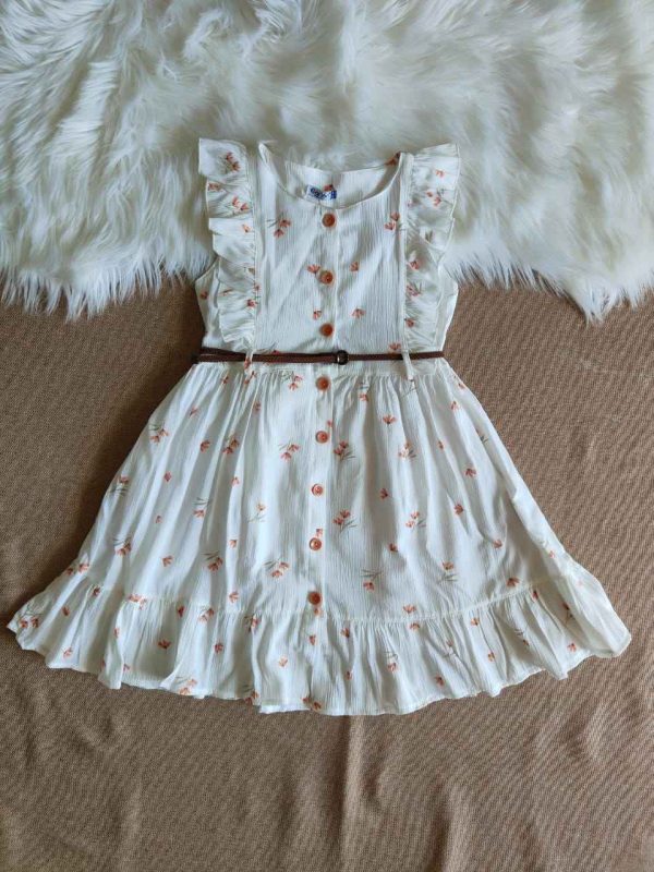 Floral Cotton Dress 9-12yrs