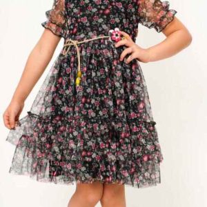 Green Flowered Dress