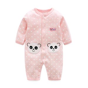 Cozy Comfort: Long Sleeve Cotton Rompers for Snuggly Days